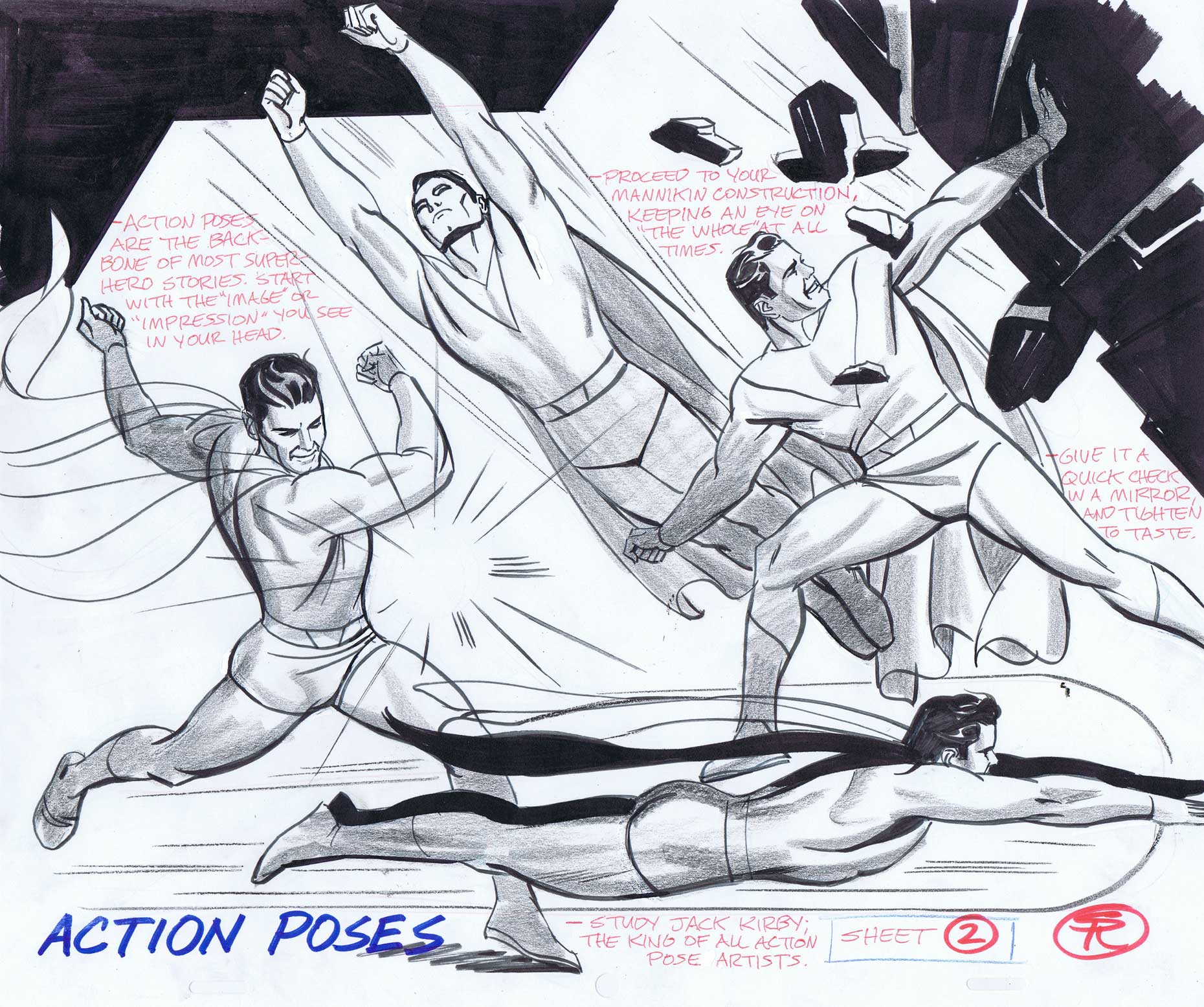 Update on How to Draw Dynamic Superheroes  Start to Finish  Ram Studios  Comics