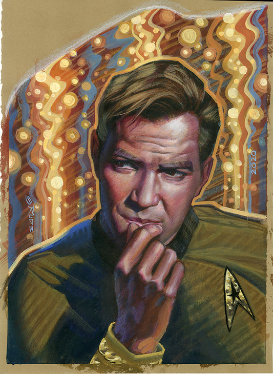 Captain Kirk 8.5x11" Print (01) Signed (24#)