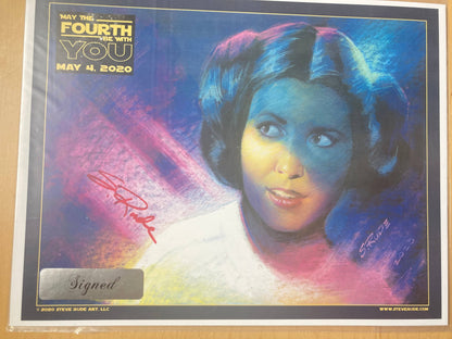 Princess Leia "May the Fourth" 2020 Print - Steve Rude Art