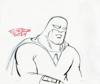 Set of 5 Space Ghost Sketches on Animation Paper