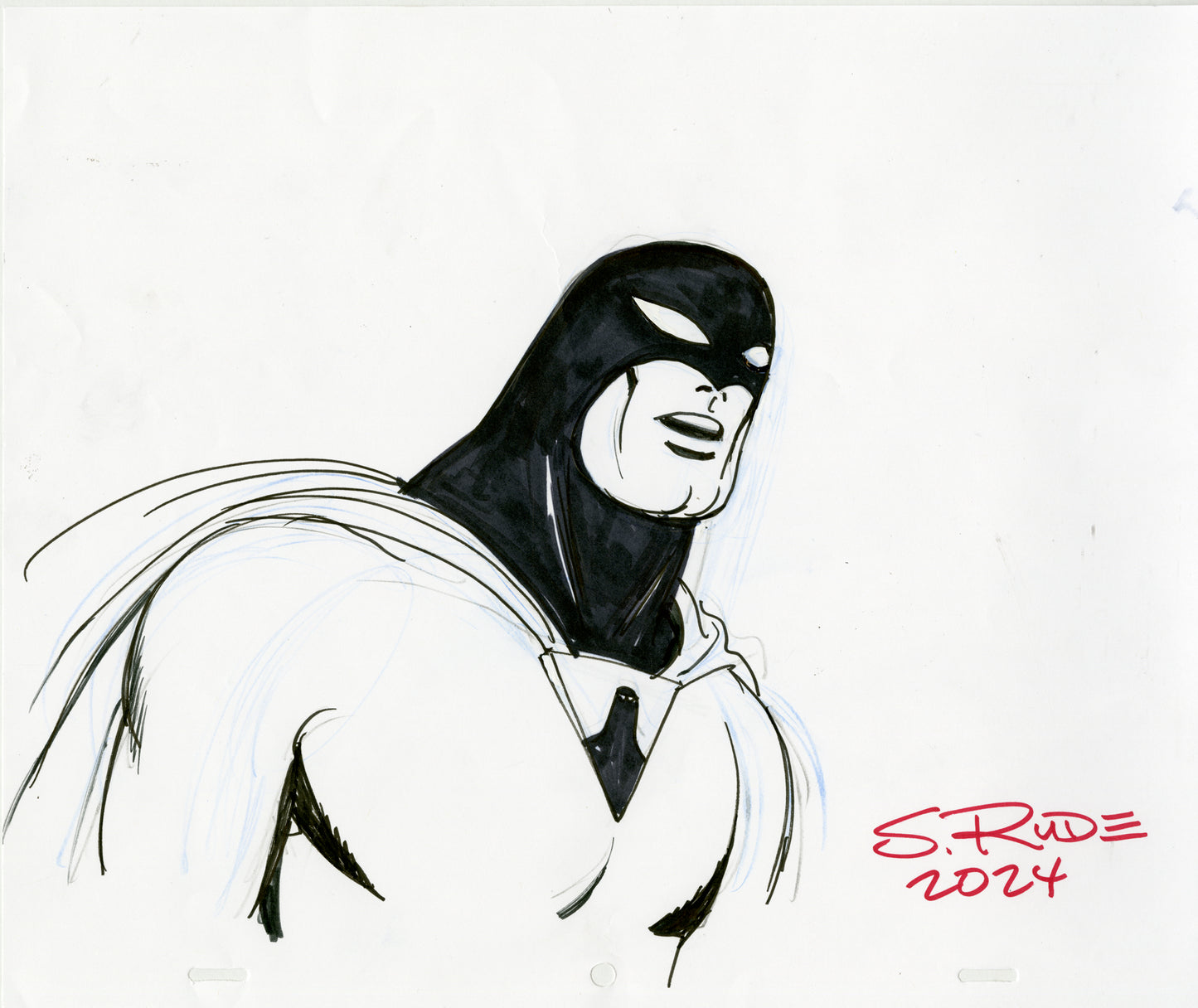 Set of 5 Space Ghost Sketches on Animation Paper