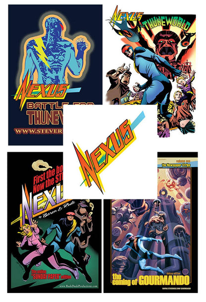 Nexus 4x6 Sticker SET - Steve Rude Art