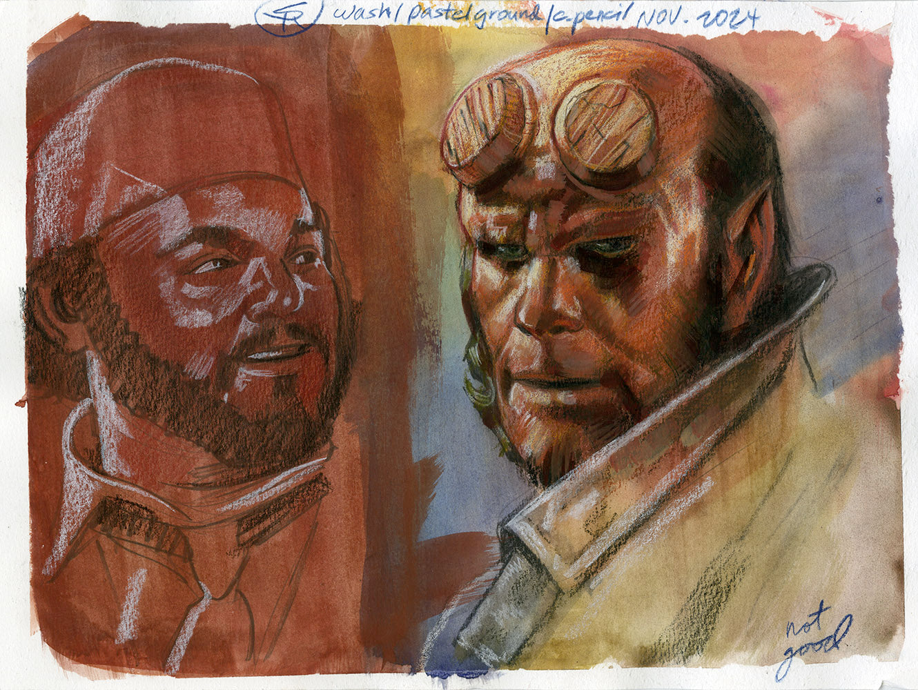 Set of 3 - Hellboy / Star Wars / Fawcett Painted Studies