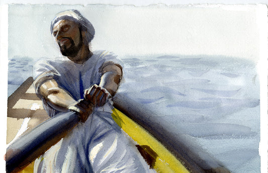 Man Rowing Study