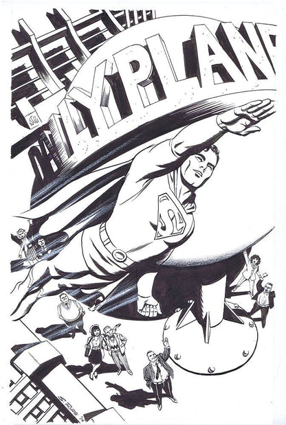 11x17 Custom Pen and Ink Commission - Steve Rude Art