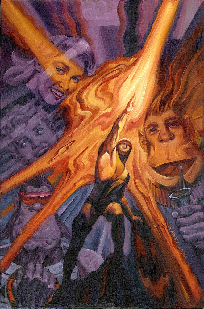 Thuneworld Varient Cover Oil Painting 20x30 - Steve Rude Art