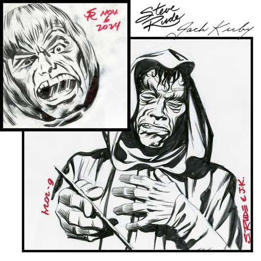 BONUS: Set of 2 Jack Kirby Studies with Reference