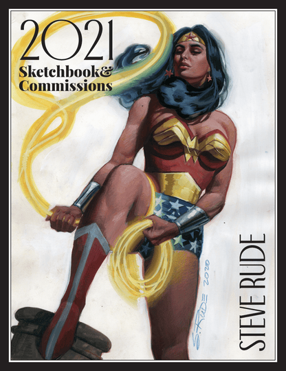 2021 Sketchbook Wonder Woman Cover - Steve Rude Art