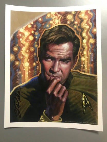 Captain Kirk Print (01) Signed (24#) - Steve Rude Art