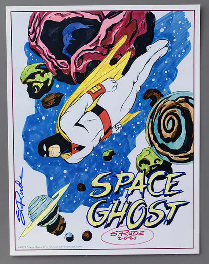 Space Ghost 8½ x 11 Signed Title Print - Steve Rude Art