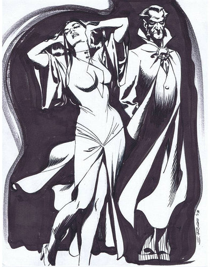 11x17 Custom Pen and Ink Commission - Steve Rude Art