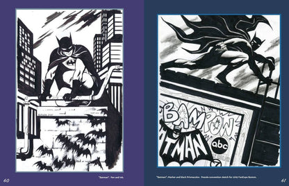 2015-2020 Sketchbook Alternative Batman Cover - Steve Rude Art